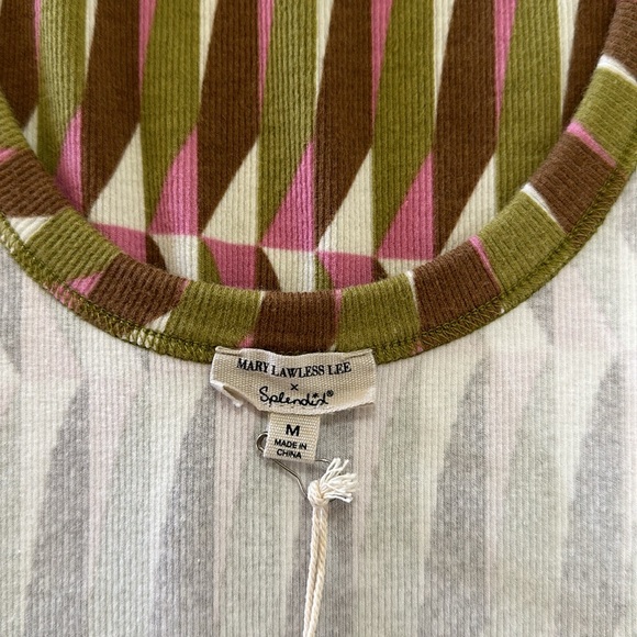 Splendid x Mary Lawless Lee Printed Scoop Back Rib Tank Size M - Picture 6 of 14